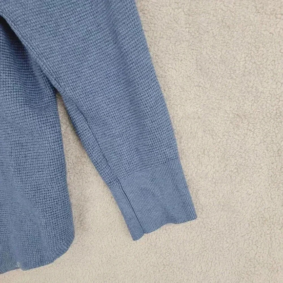 Chico's Women's Blue V-Neck Hoodie Sweater Plus 1X 30CT - Picture 6 of 7